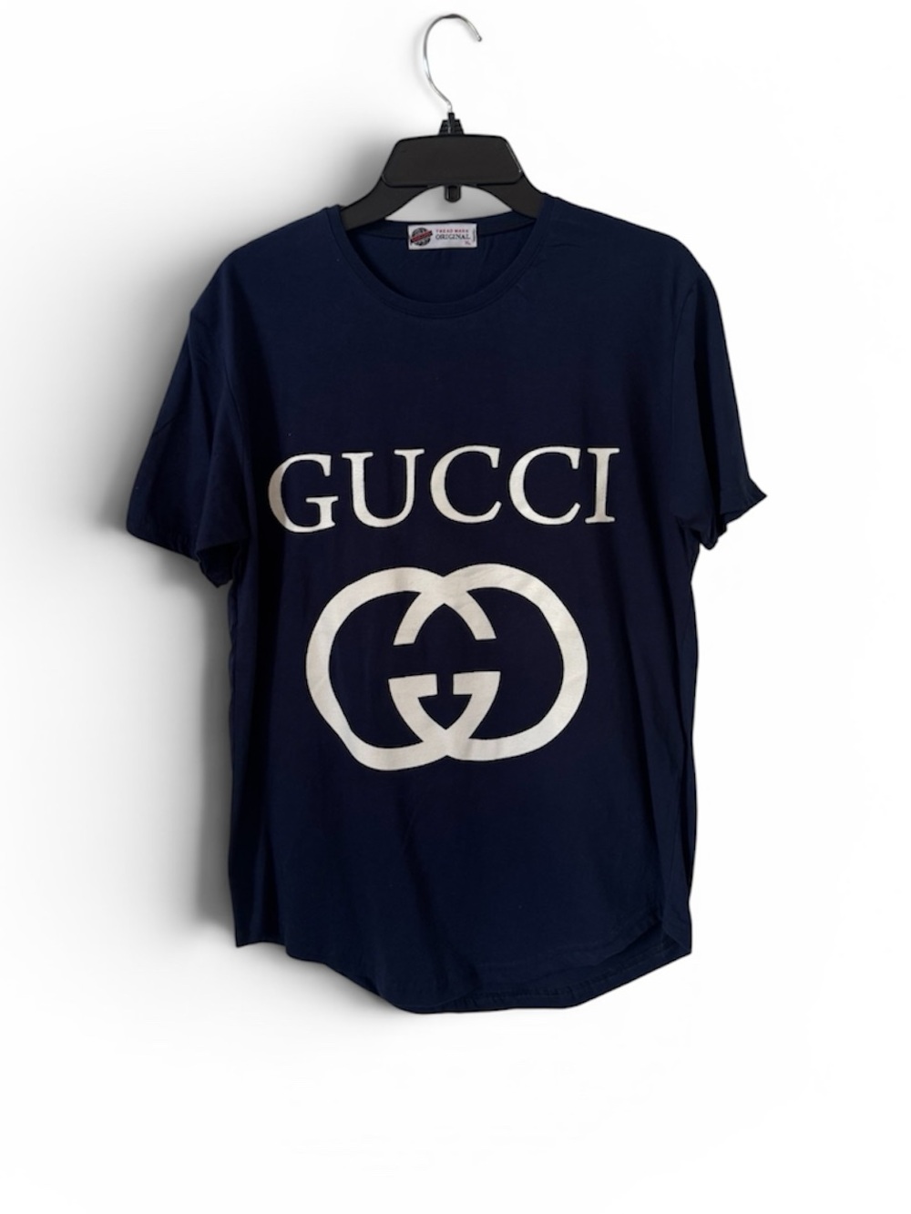 Inspo navy  Blue Tee with White Logo